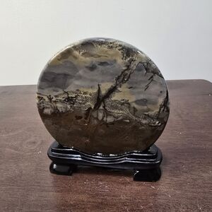 Picture Jasper Crystal Slab in Holder #A